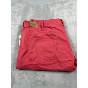 Polo Ralph Lauren Varick Slim Straight Red Stretch Chino Pants 46x30 NEW